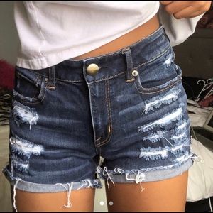 American Eagle High Rise Denim Shorts